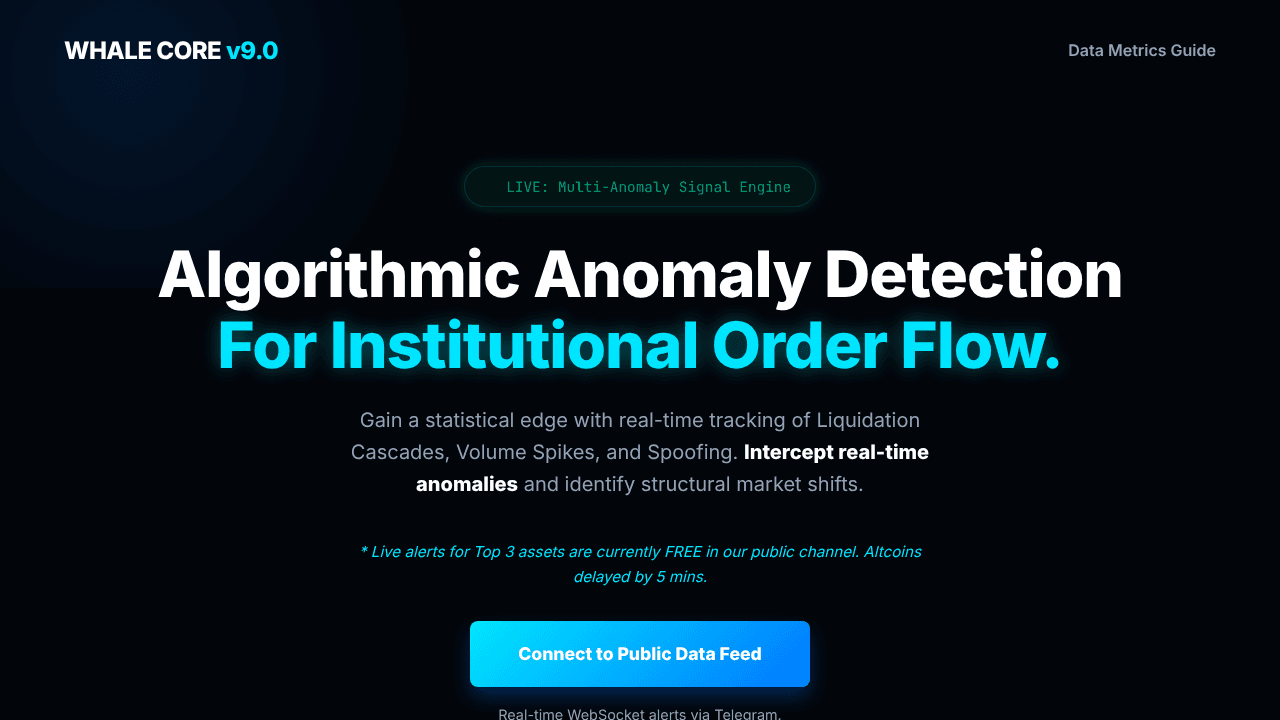 Whale Core v9.0 website screenshot
