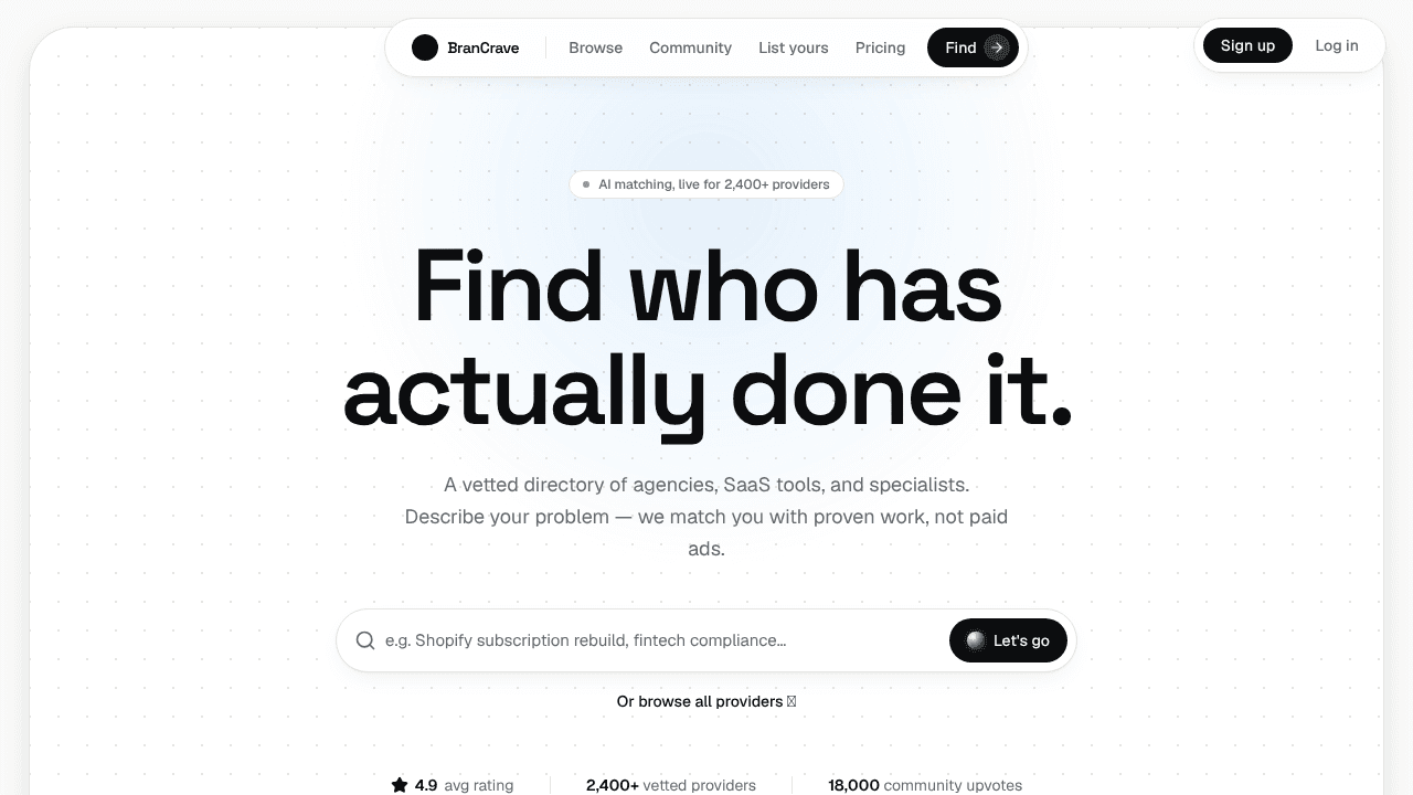 Where agencies build reputation website screenshot