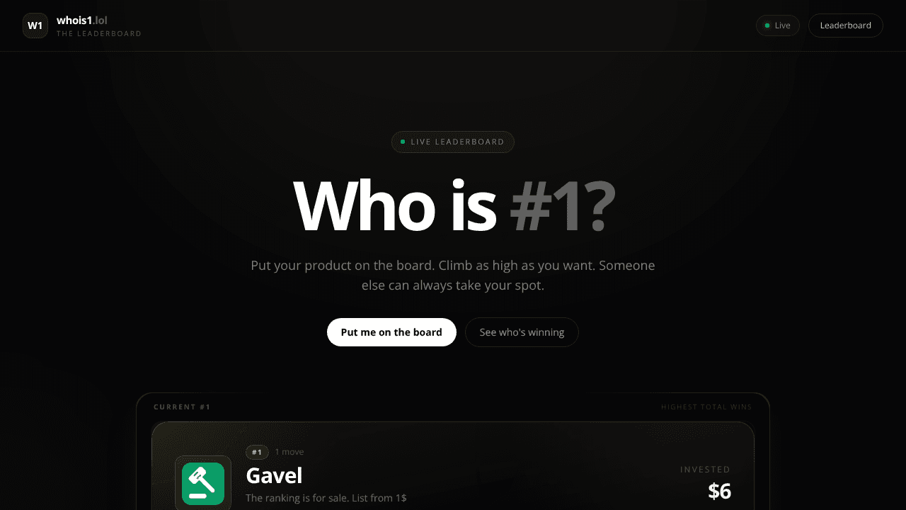Whois1 website screenshot