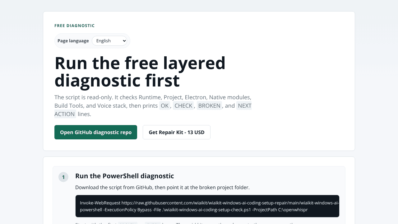 WiaiKit website screenshot