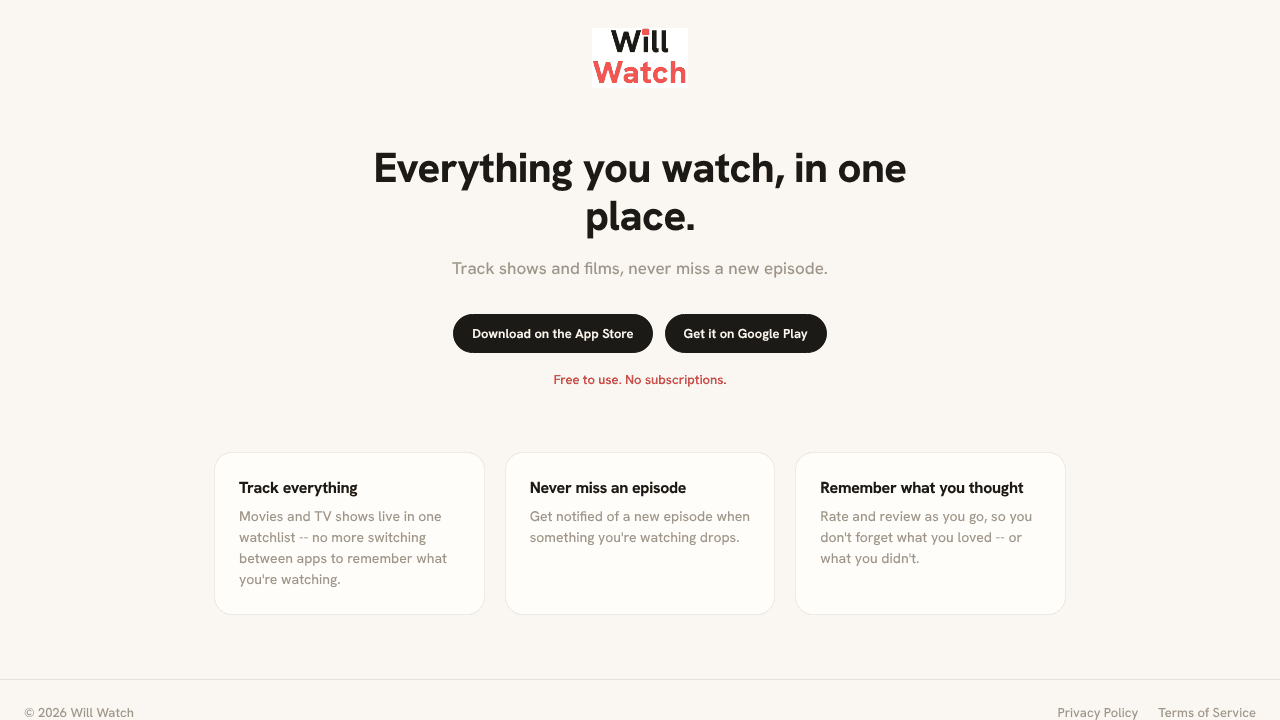 Will Watch website screenshot