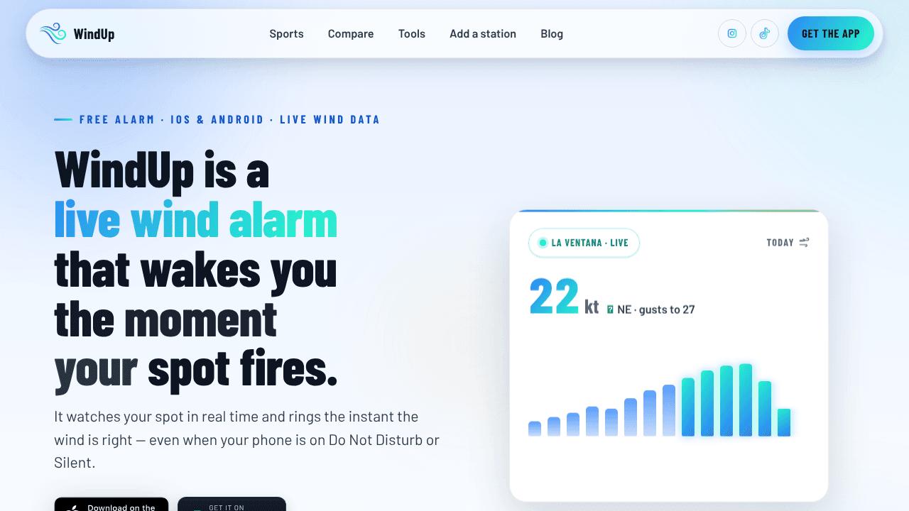 WindUp website screenshot