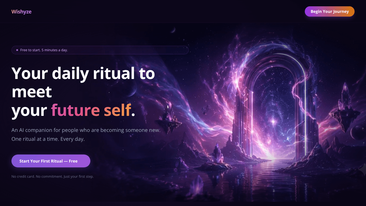 Wishyze website screenshot