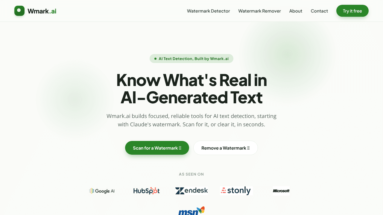 Wmark.ai website screenshot