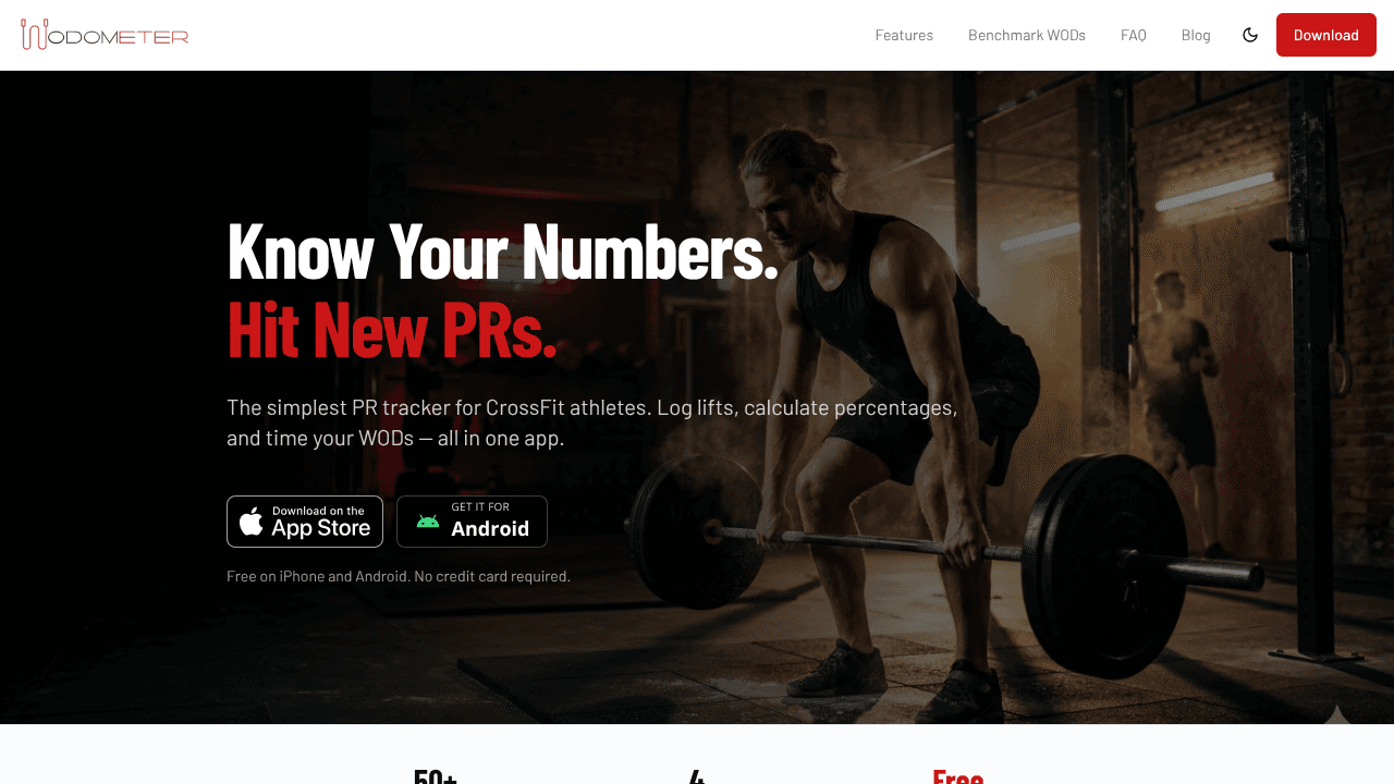 WODometer website screenshot