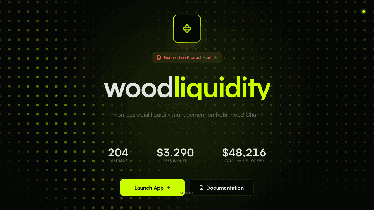 Wood Liquidity website screenshot
