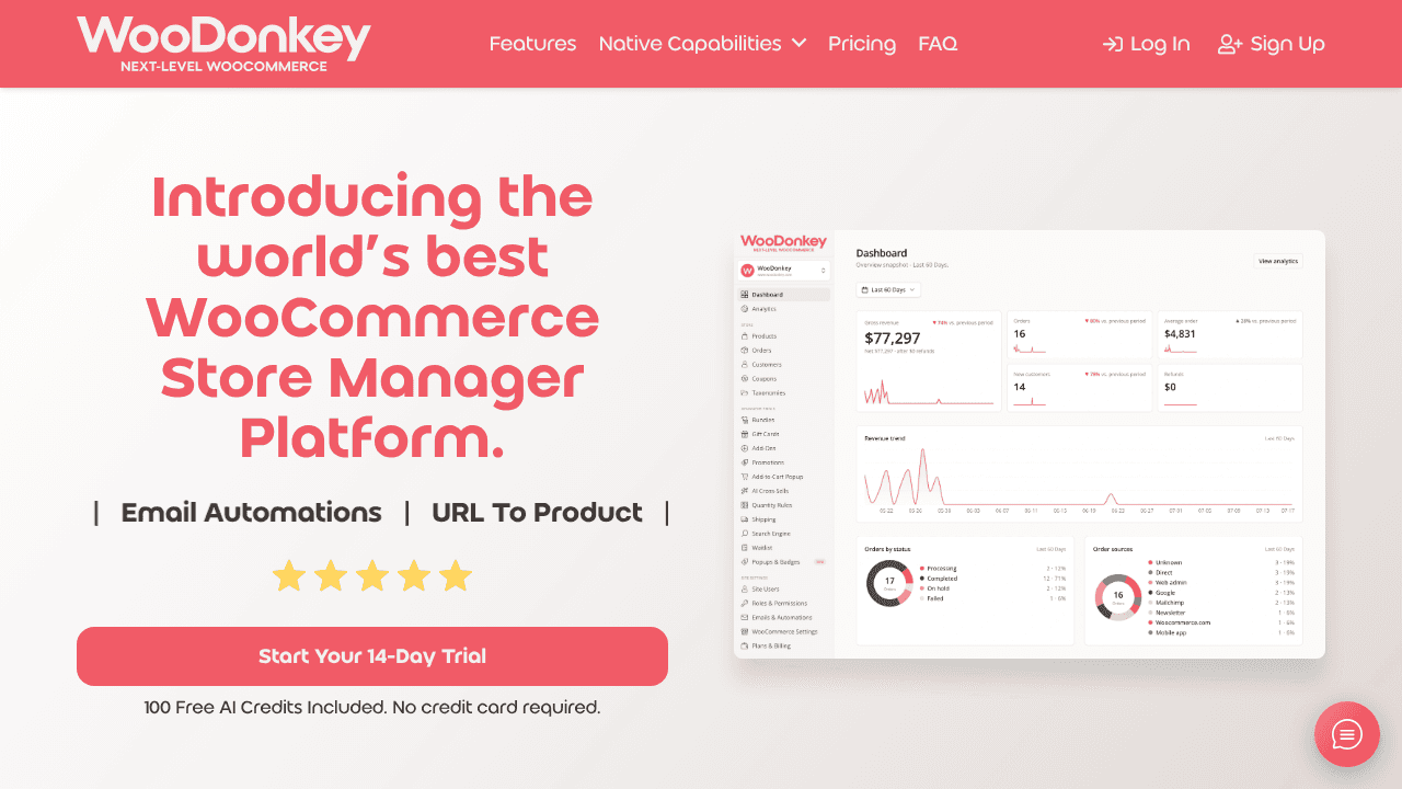 WooDonkey website screenshot