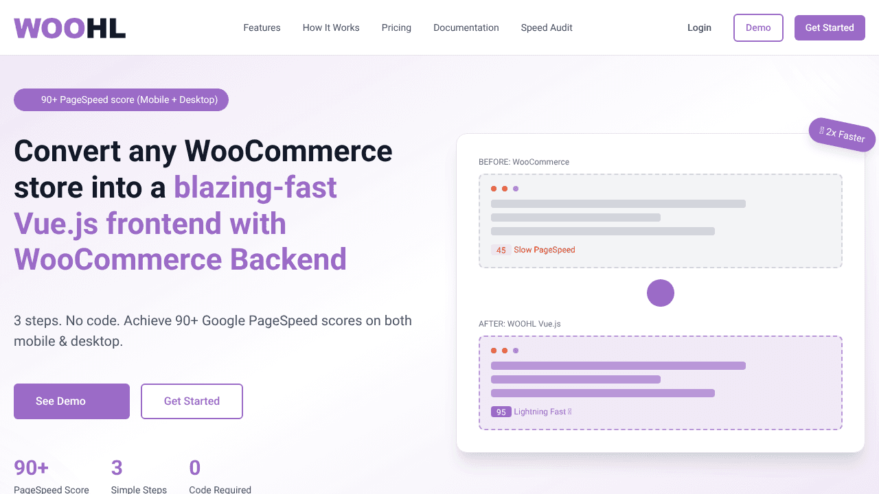 Woohl – Headless WooCommerce website screenshot