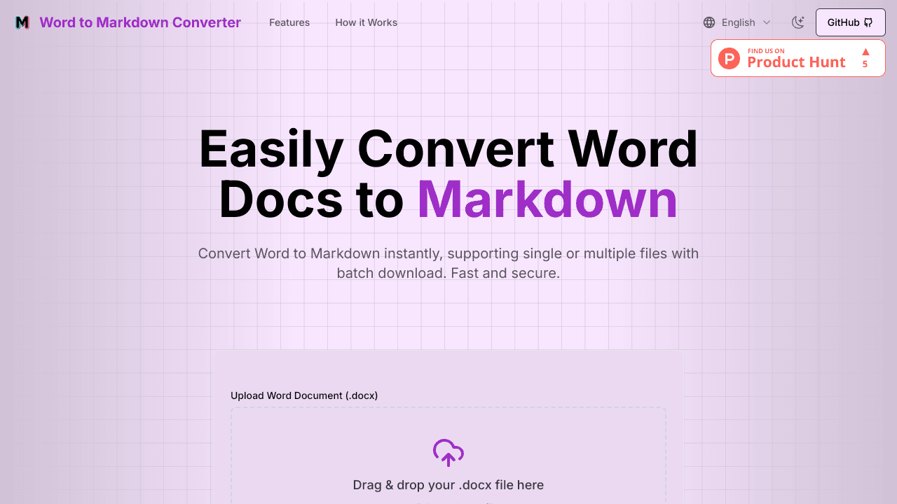 Word to Markdown Converter