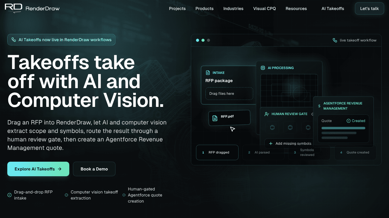 Workflows by RenderDraw website screenshot