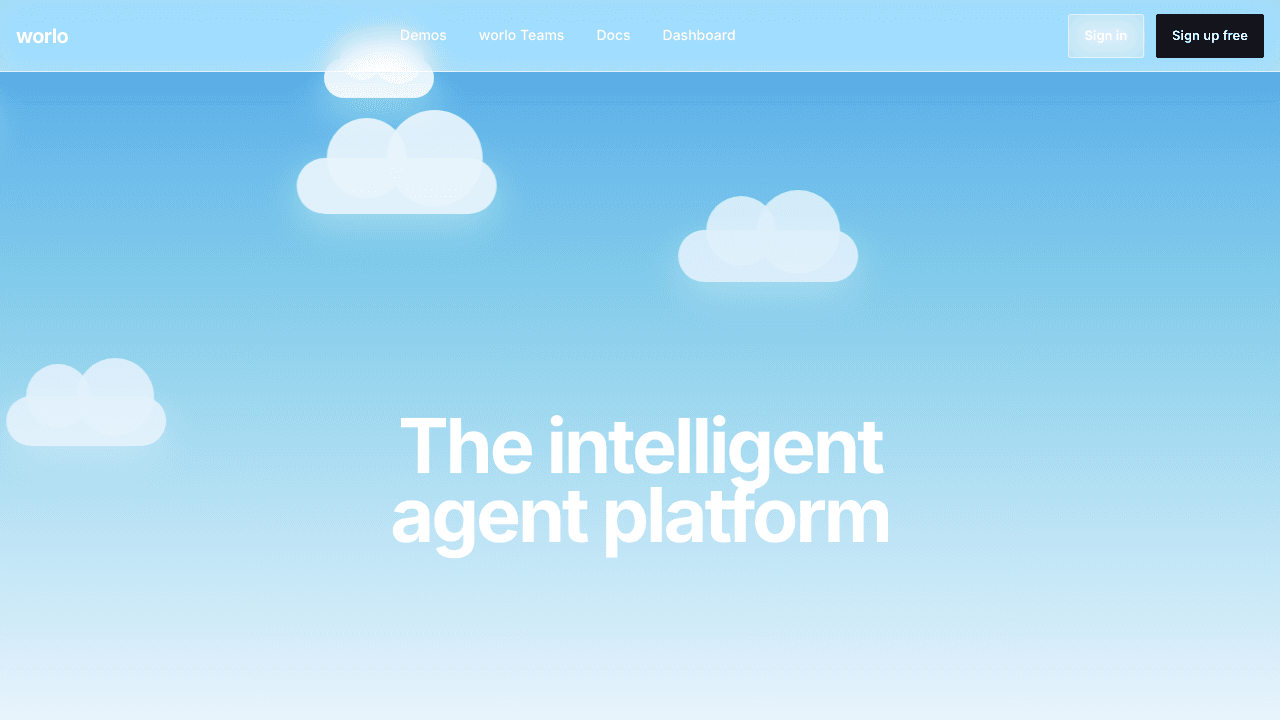 Worlo version 1 website screenshot