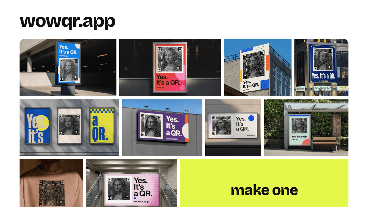 WOW QR website screenshot