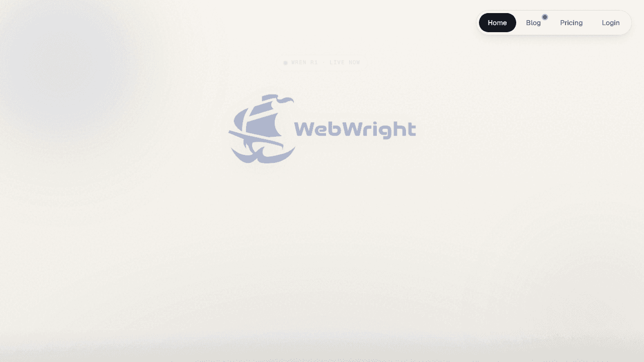 Wren by WebWright website screenshot