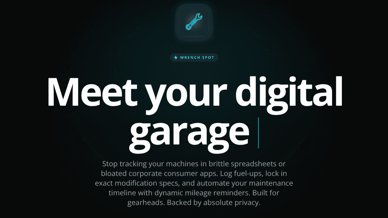 Wrench Spot website screenshot