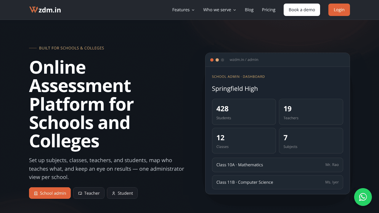Wzdm.in website screenshot