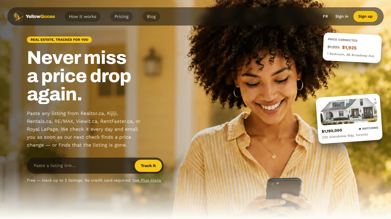YellowGoose website screenshot
