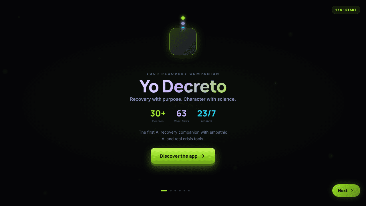 Yo Decreto website screenshot