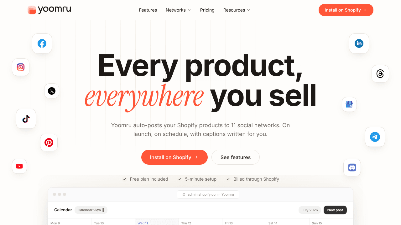 Yoomru website screenshot
