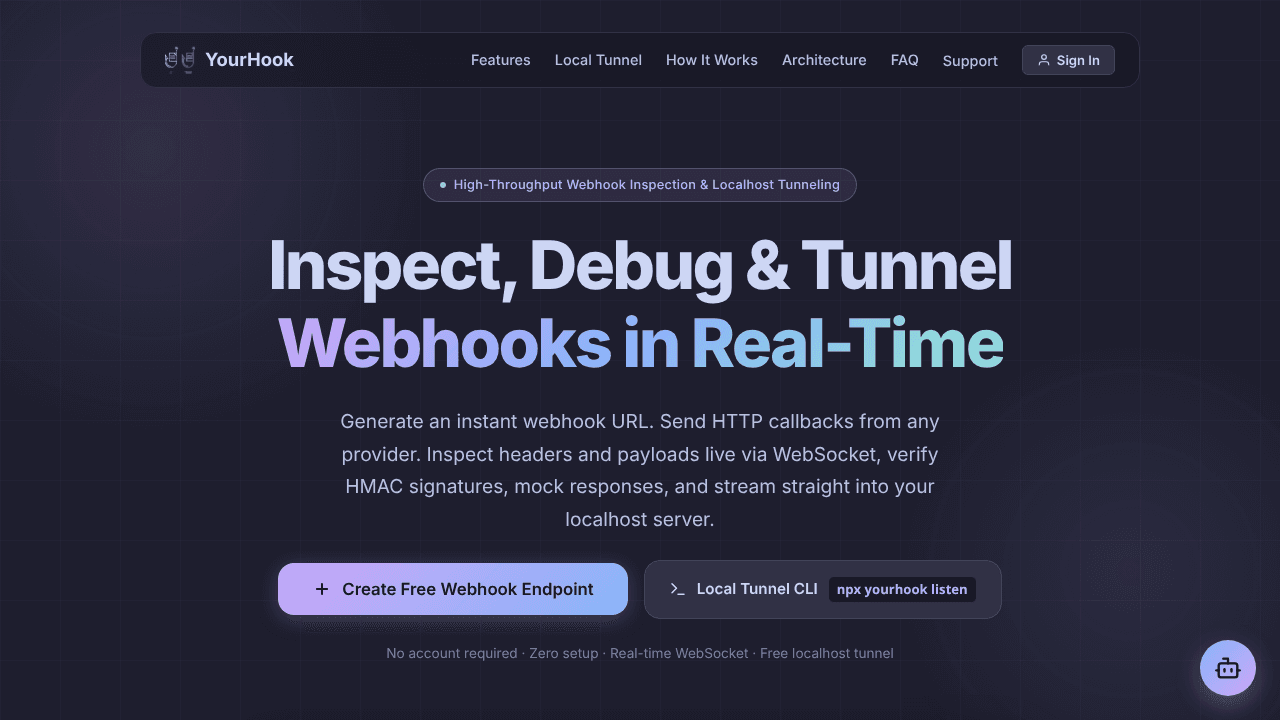 YourHook website screenshot