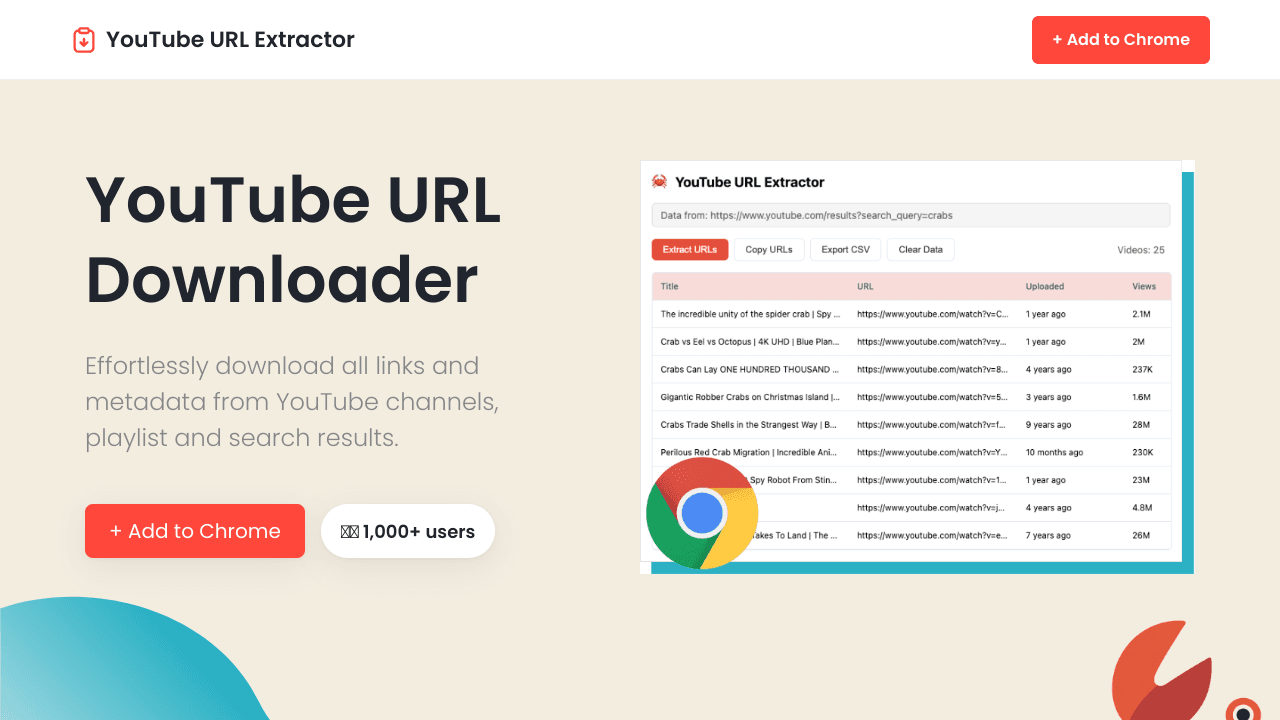 YouTube URL Extractor