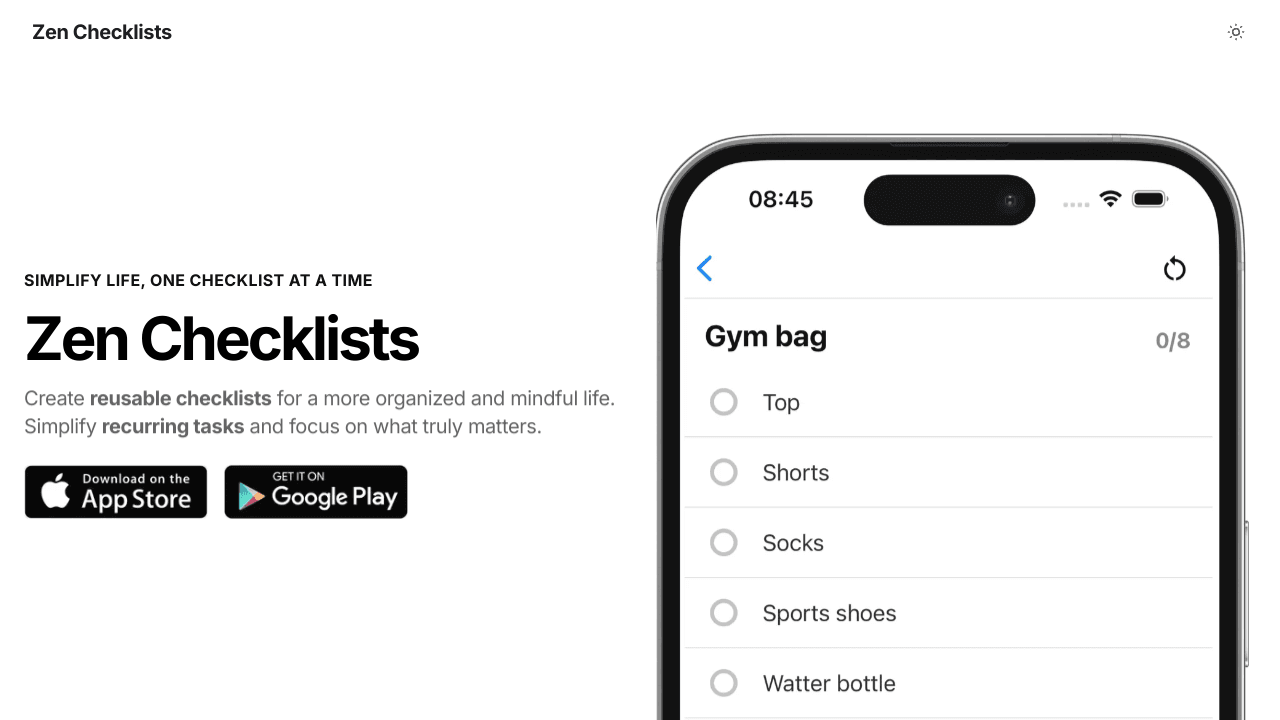 Zen Checklists