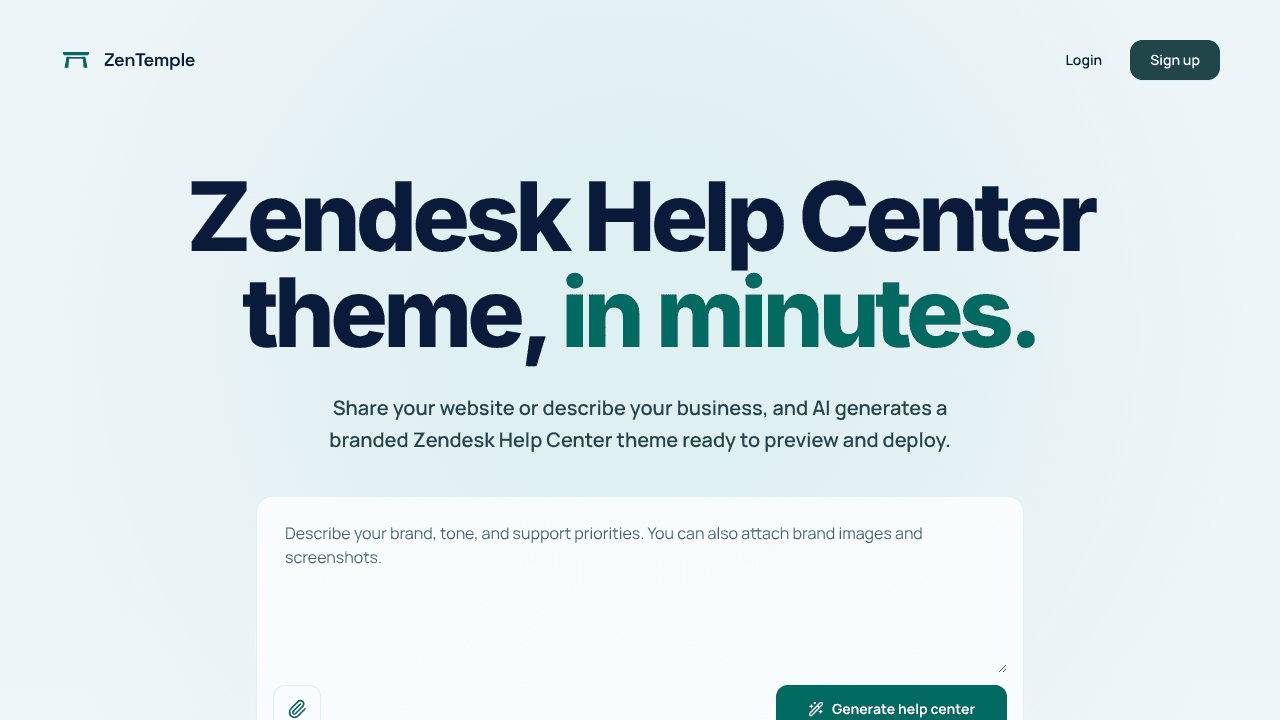 ZenTemple website screenshot