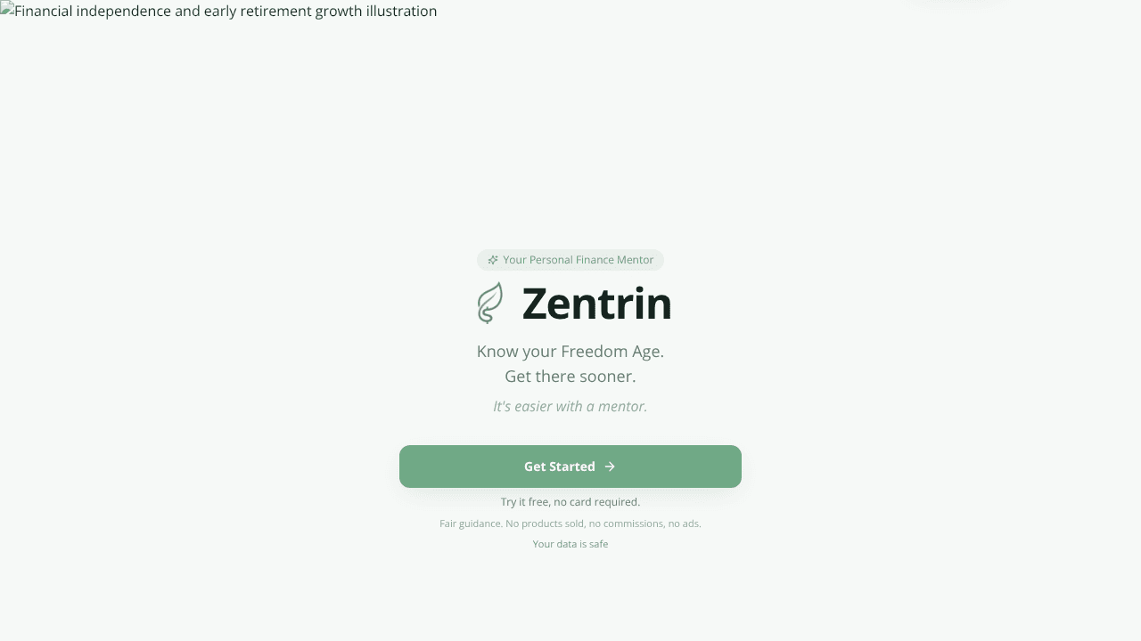 Zentrin website screenshot