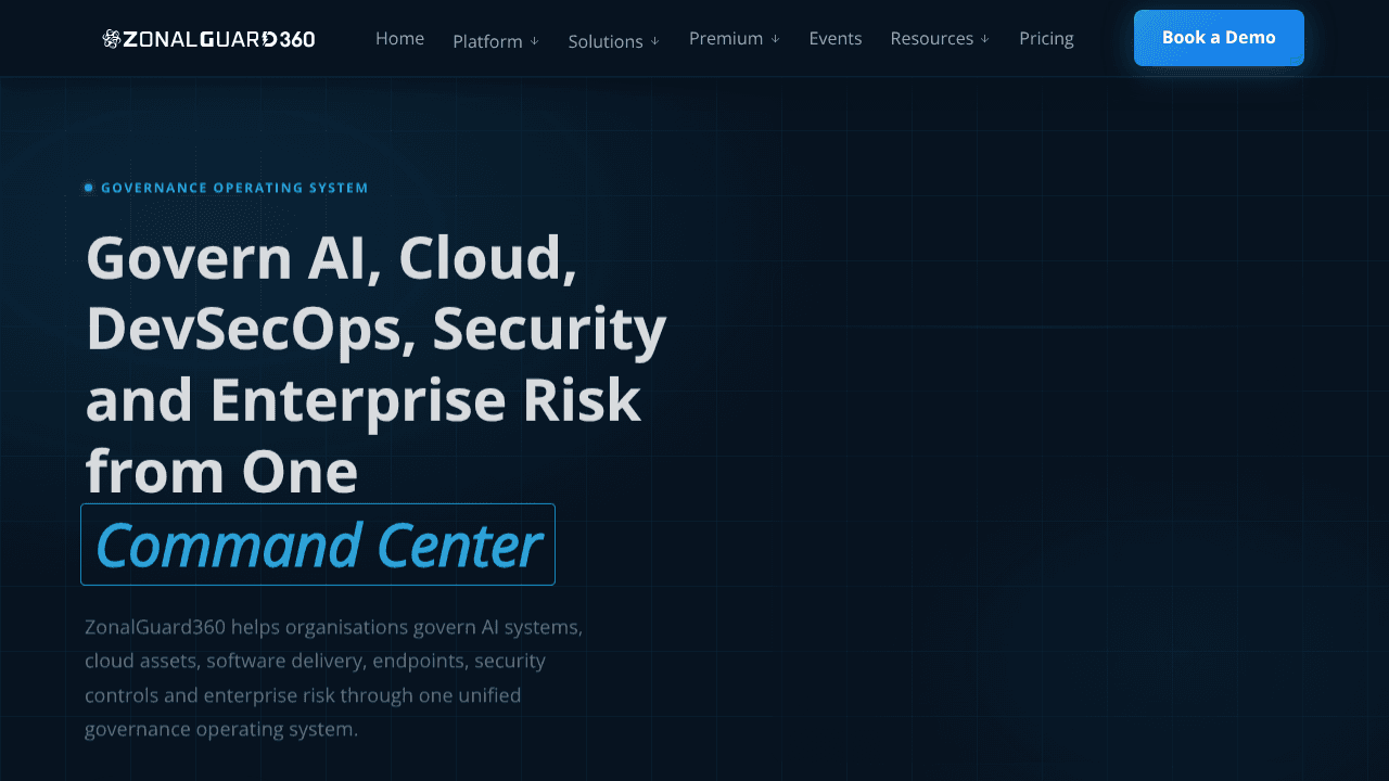 ZonalGuard360 website screenshot