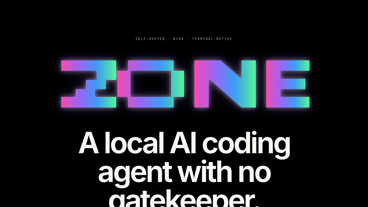 Zone website screenshot