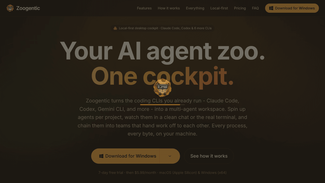 Zoogentic website screenshot