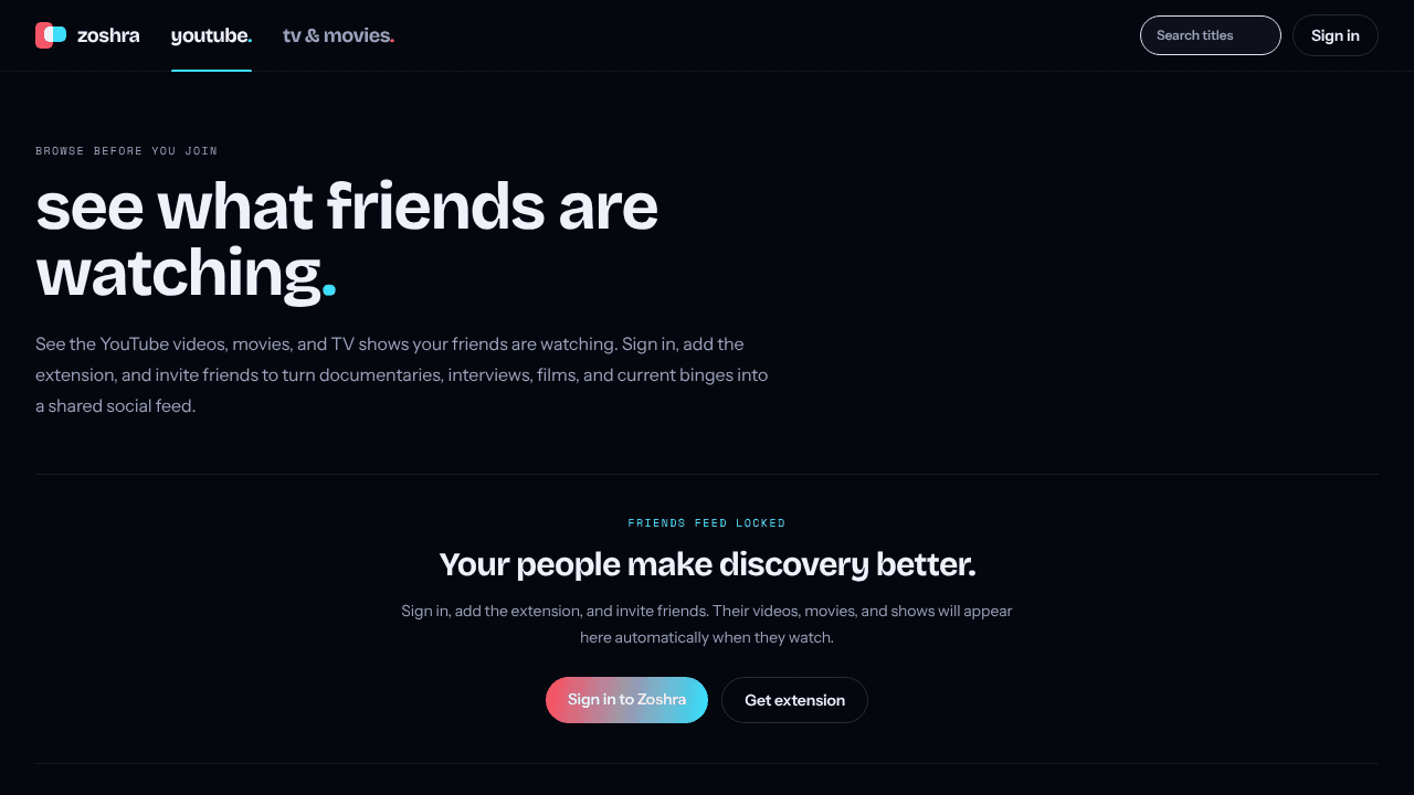 Zoshra  website screenshot