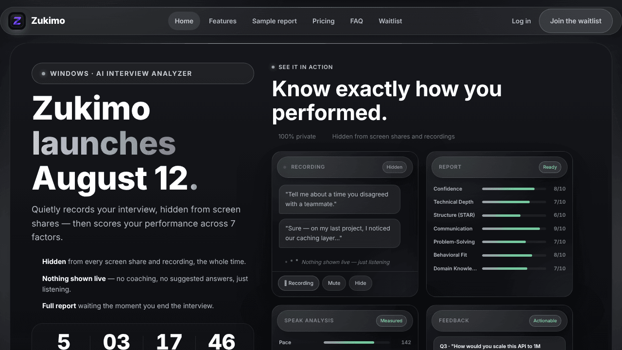 Zukimo website screenshot
