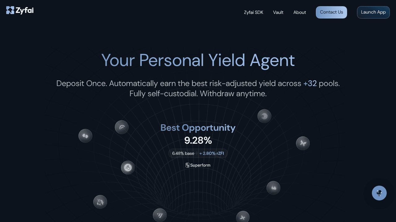 Zyfai website screenshot