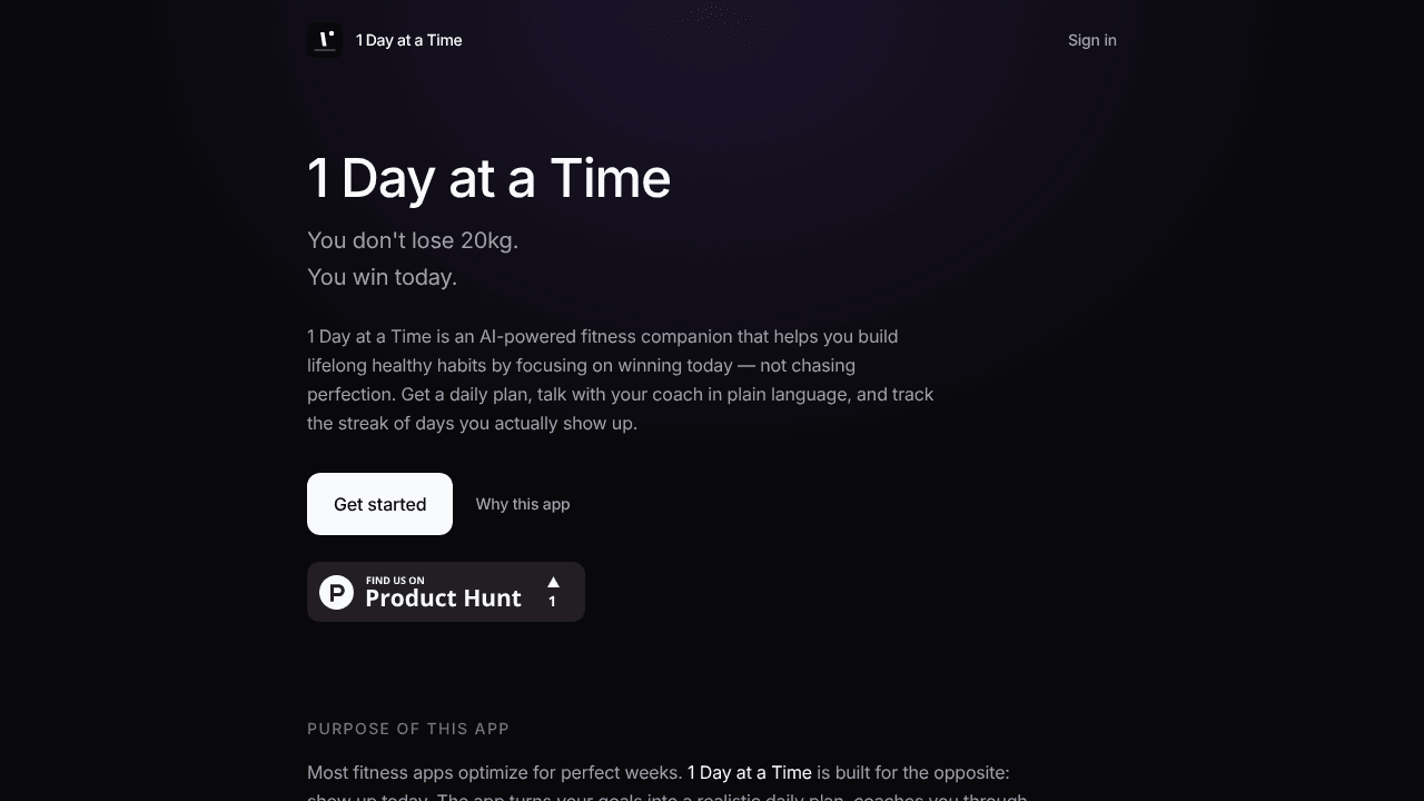 1 Day at a Time