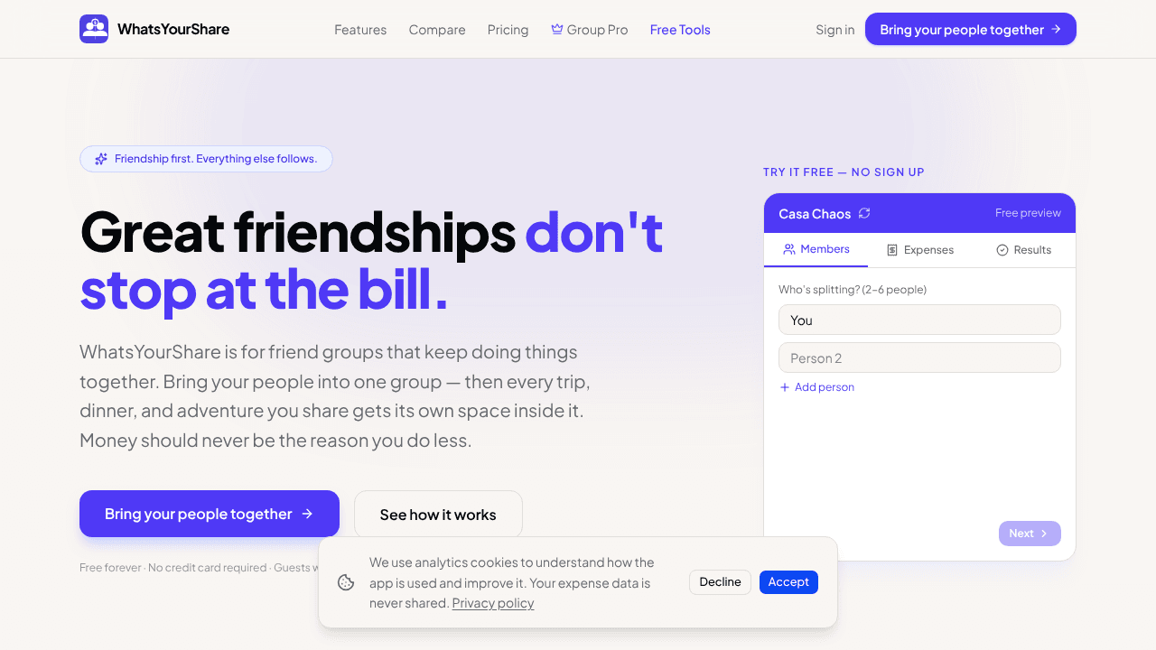 WhatsYourShare