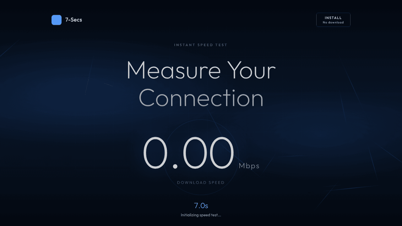 7 Seconds | Lightning Speed Test
