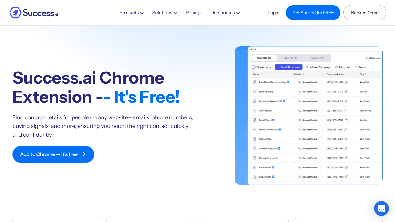 Success.ai – FREE AI Email Finder