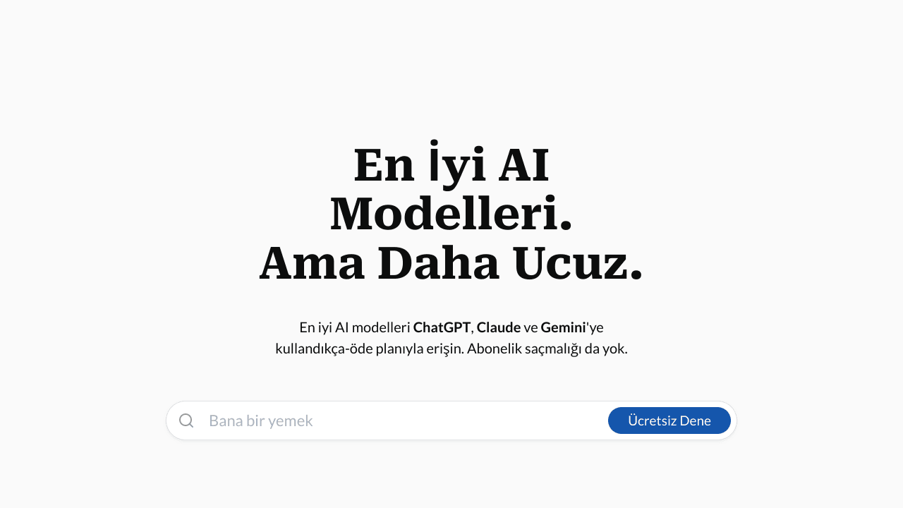 UcuzAI - Uygun Fiyatlı AI Çözümleri