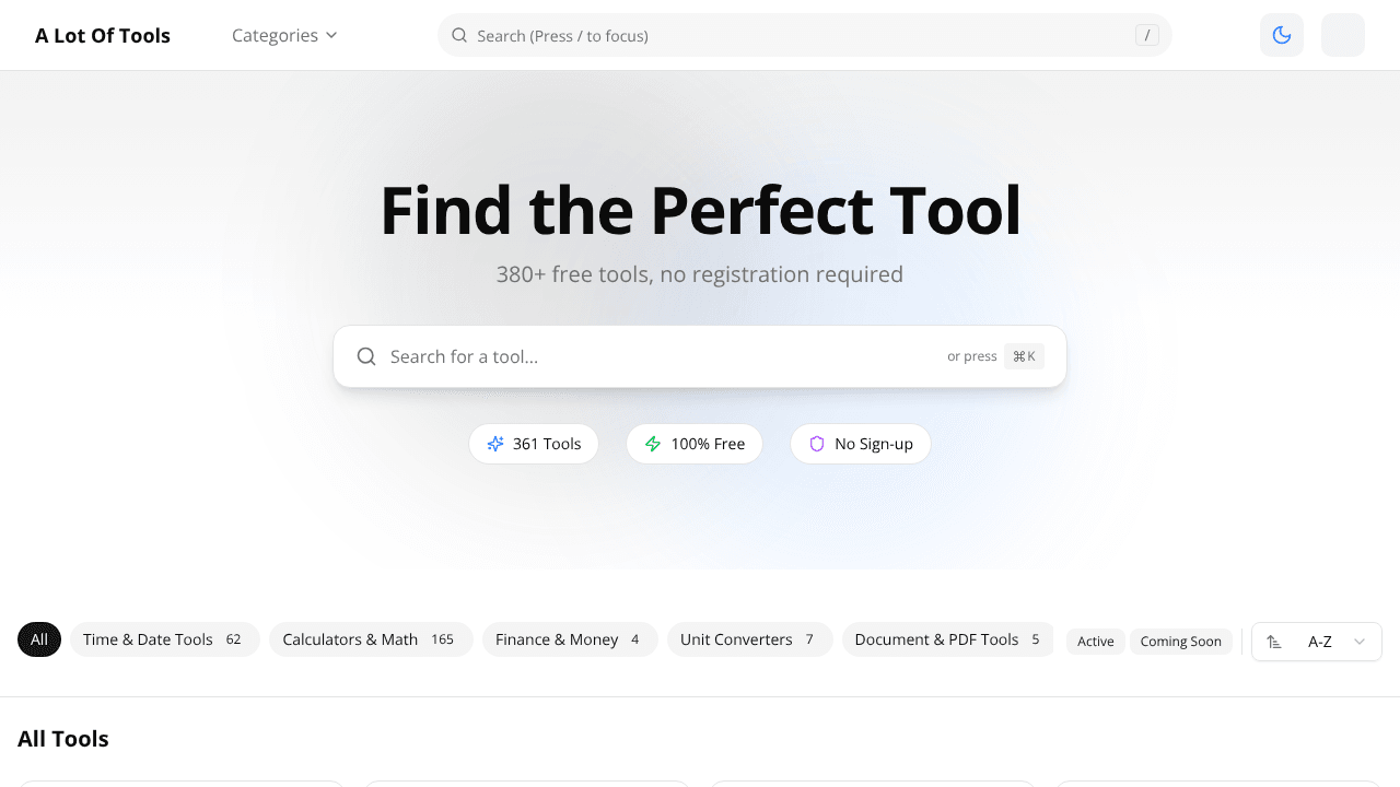 A Lot Of Tools