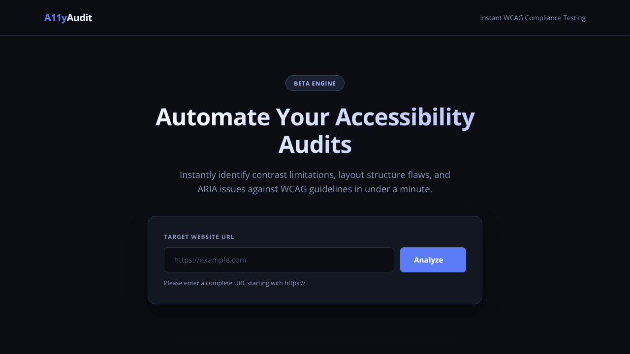 A11yAudit — WCAG Compliance Audits