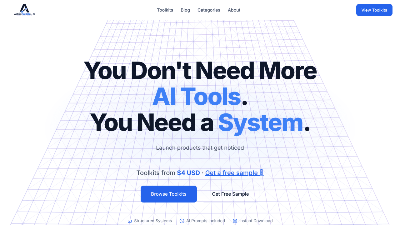 Action Toolkits for AI