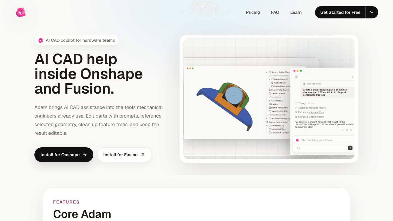 Adam CAD Copilot