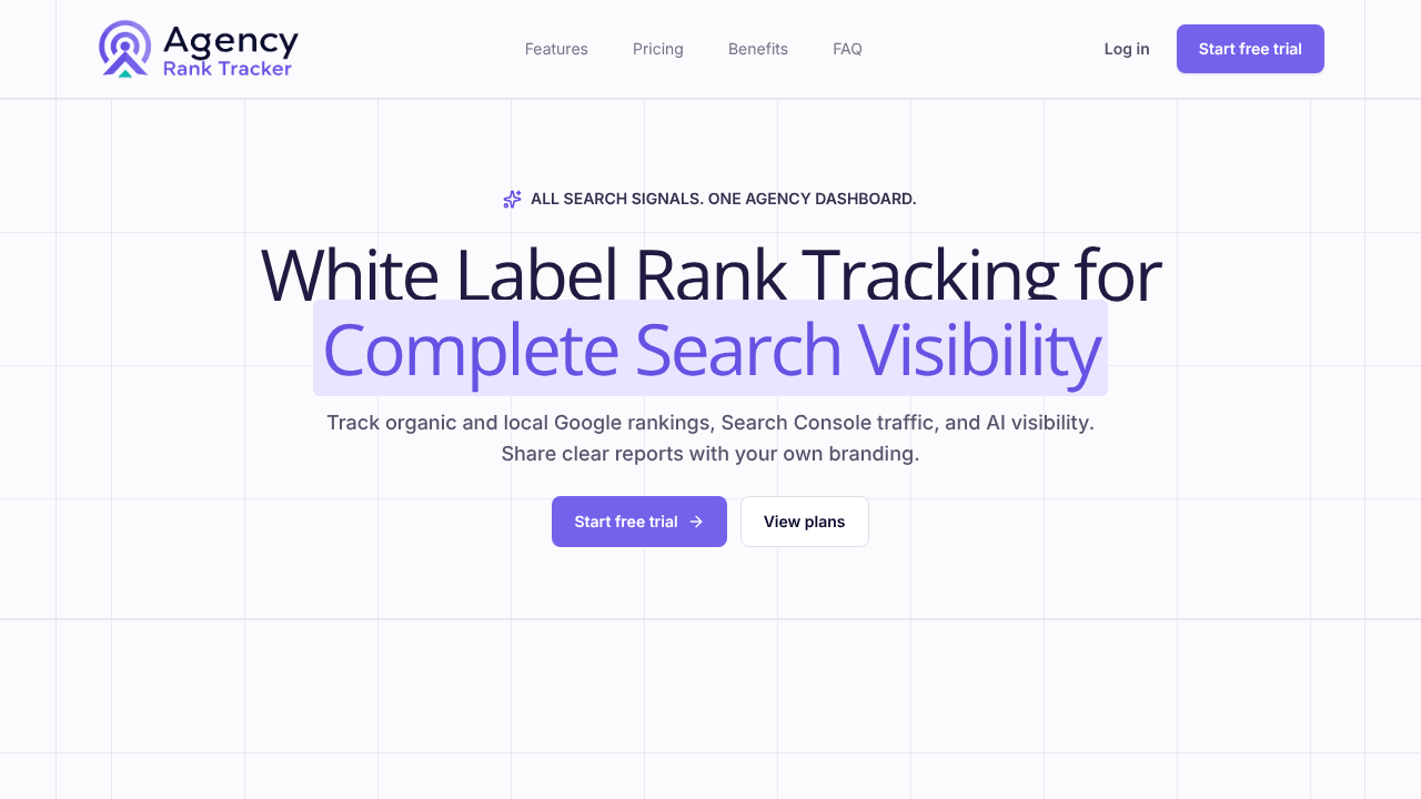 Agency Rank Tracker