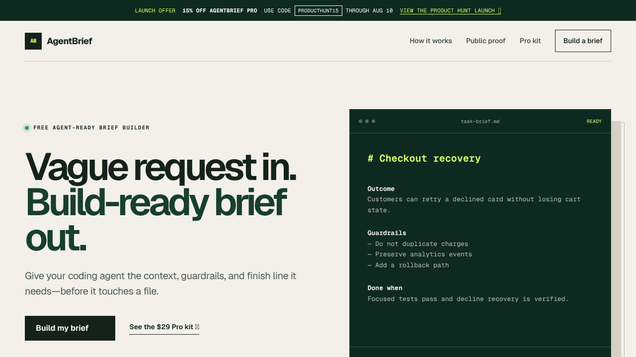 AgentBrief