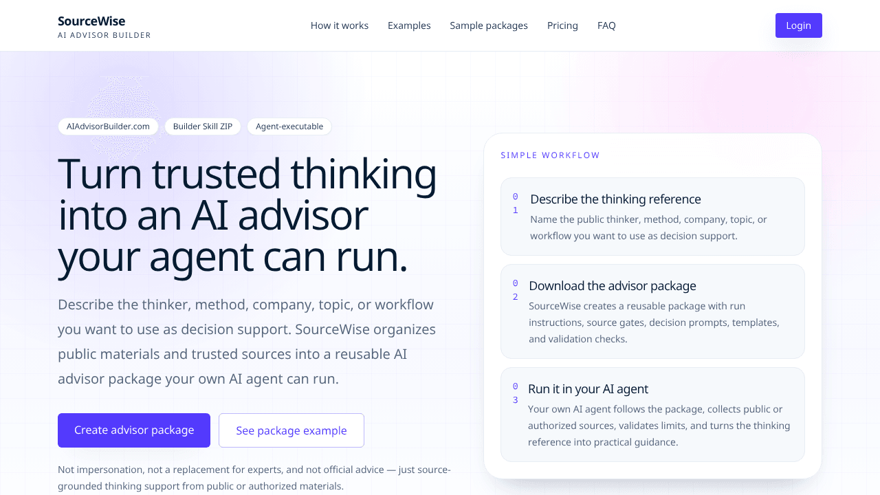 AI Advisor Builder