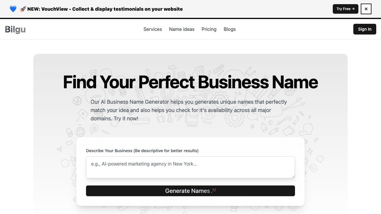 AI Business Name Generator