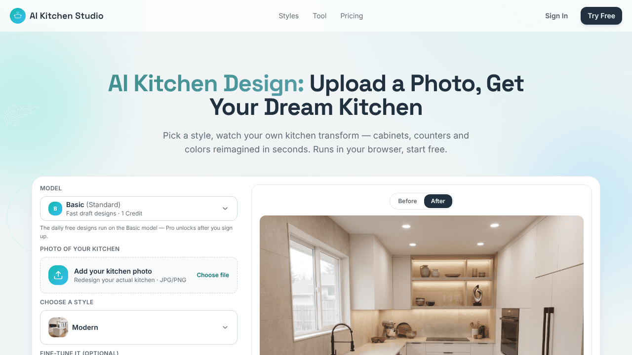 AI Kitchen Design
