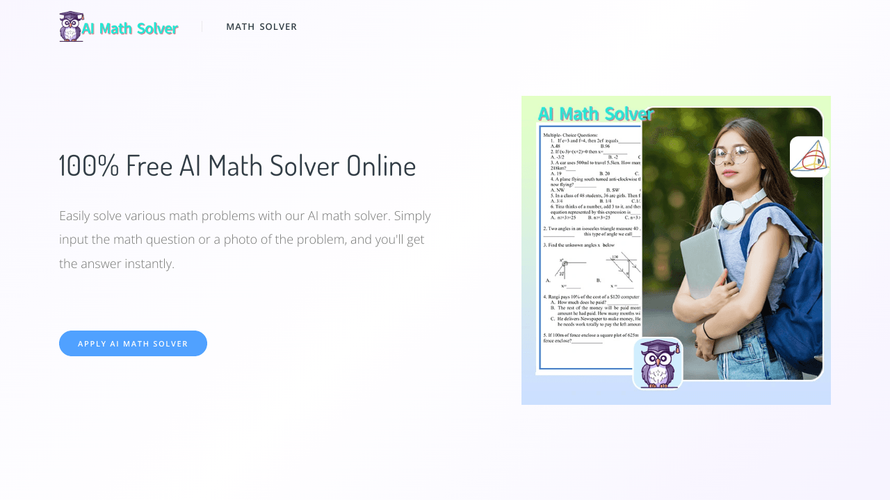 AI Math Solver – 100% Free Online