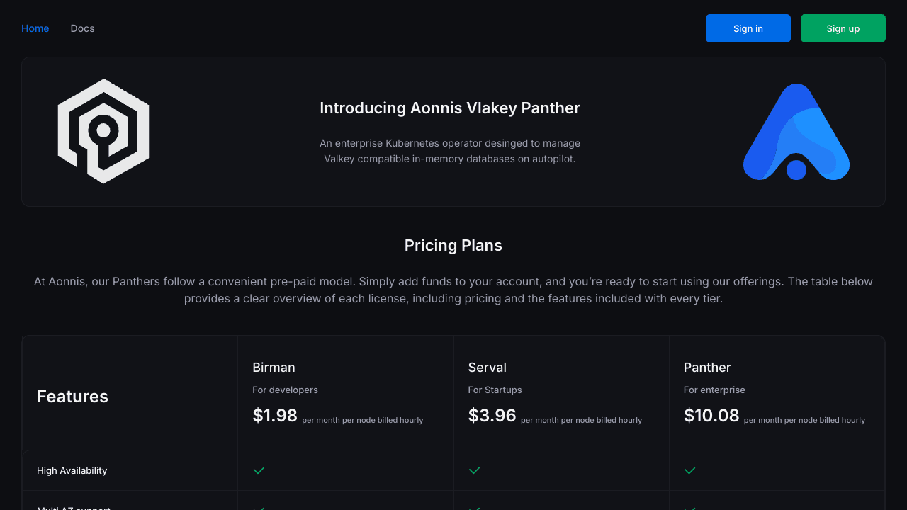 Aonnis Valkey Panther