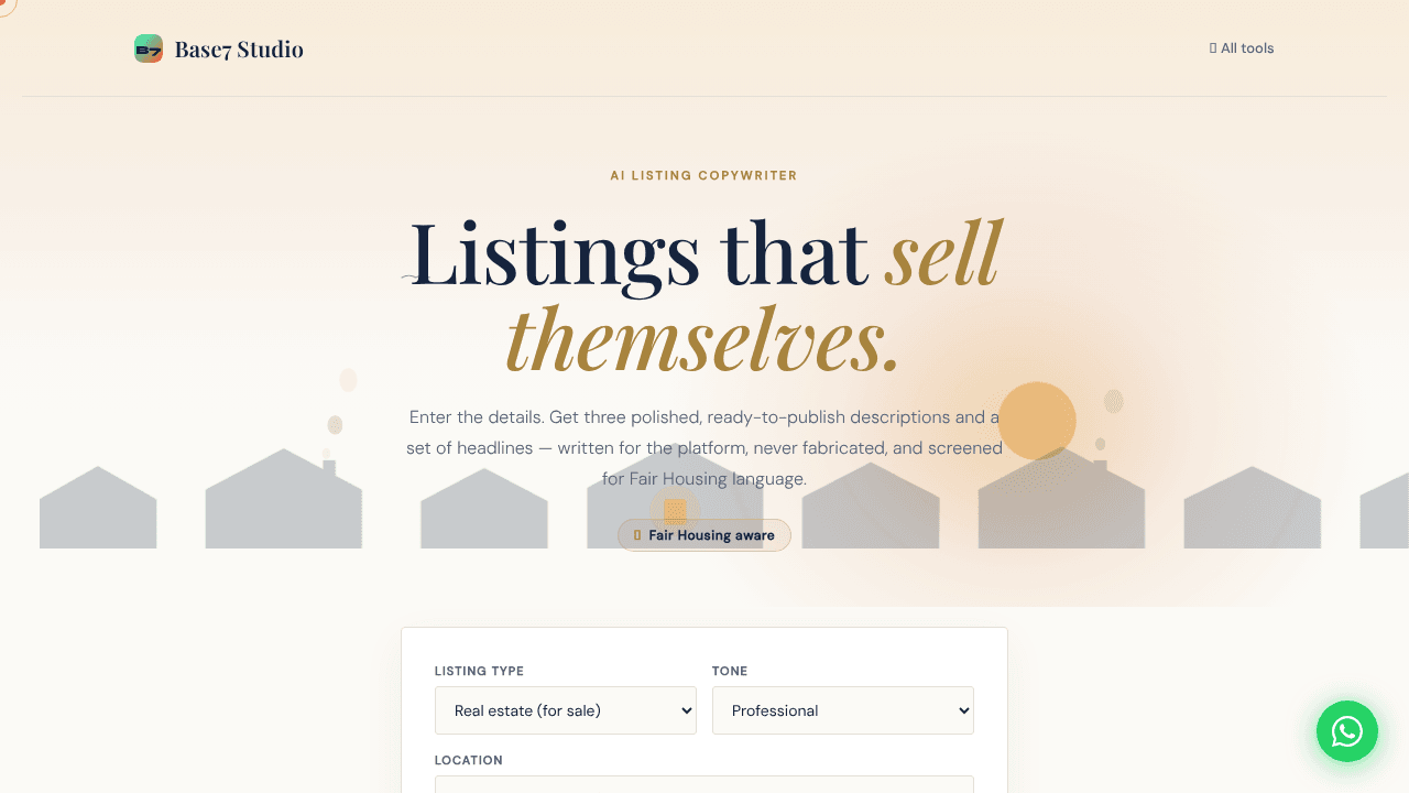 Base7 Listing Writer